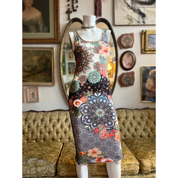 NWT Adidas Original X Farm Jardim Bodycon sleeveless dress Size S/M - Picture 3 of 11